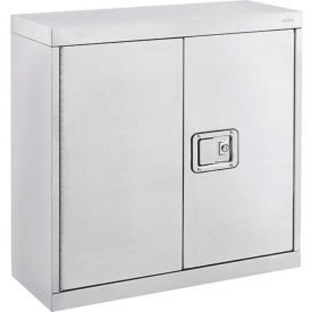 GLOBAL EQUIPMENT Stainless Steel 430 Wall Cabinet, 30"W x 12"D x 30"H 316085A